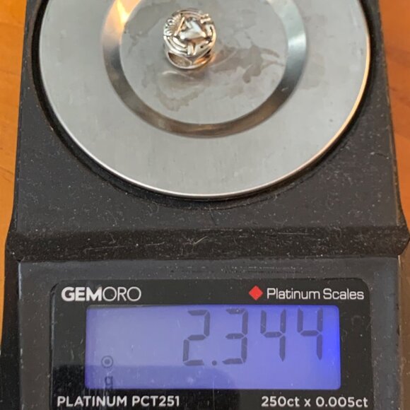 Silver Tone Round Claddagh Heart Slide Charm w/ Darkened Heart Insets - Picture 8 of 8